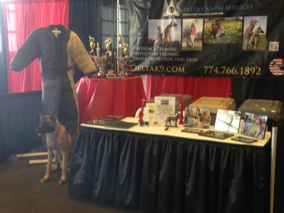 Dog training booth